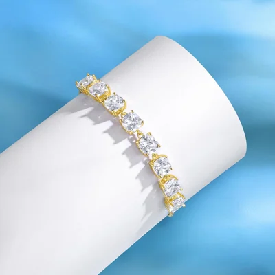 Gold Tennis Bracelet by Gemsme