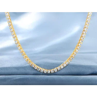 Four-Piece Tennis Set with Three-Row Ring by Gemsme, Yellow Gold