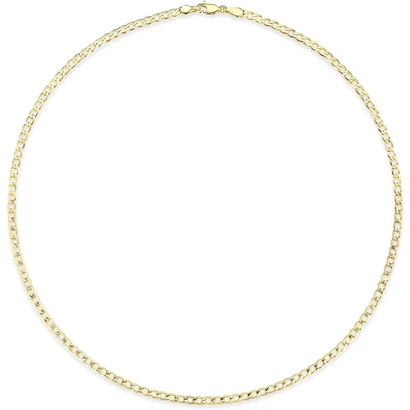 3mm Diamond-Cut Curb Chain by Gemsme