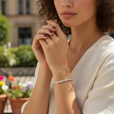 3mm Classic Tennis Bracelet by Gemsme