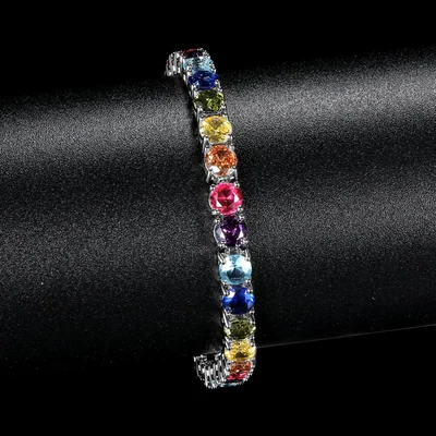 5mm Rainbow Tennis Bracelet by Gemsme