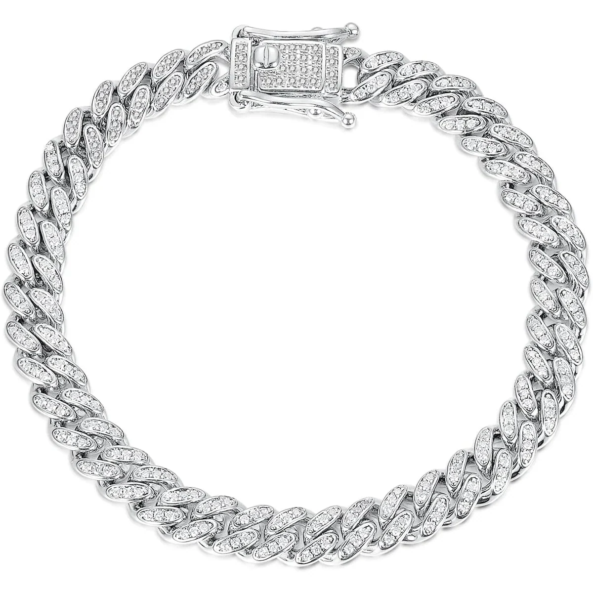 Iced Cuban Chain Bracelet by Gemsme