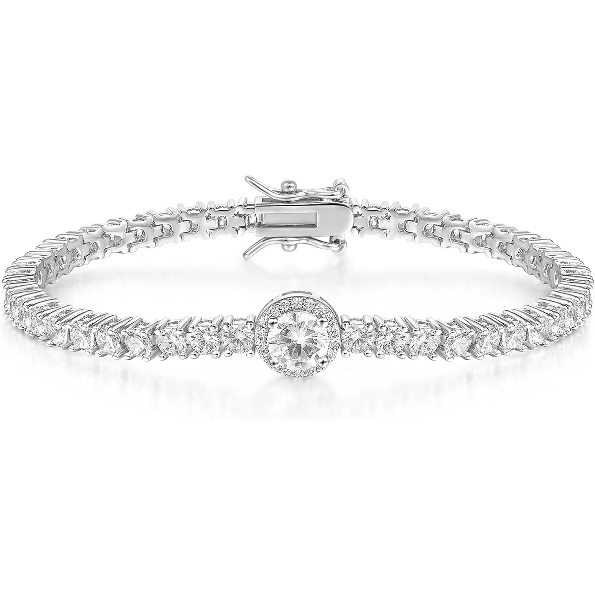 3mm Everyday Tennis Bracelet by Gemsme, White
