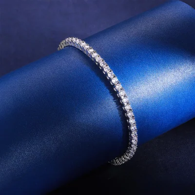 3mm and 3.5mm Tennis Bracelet by Gemsme, 3.5mm · White Gold