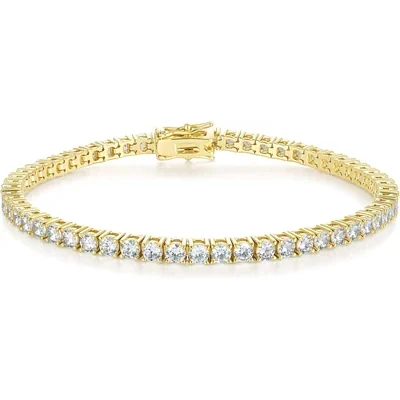 3mm and 3.5mm Tennis Bracelet by Gemsme, 3mm · Gold