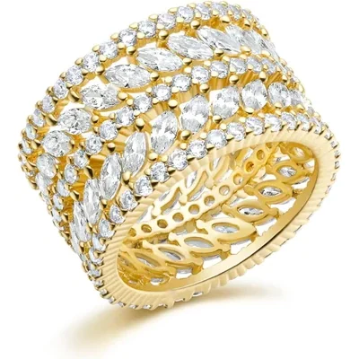 Marquise Eternity Ring by Gemsme, Gold