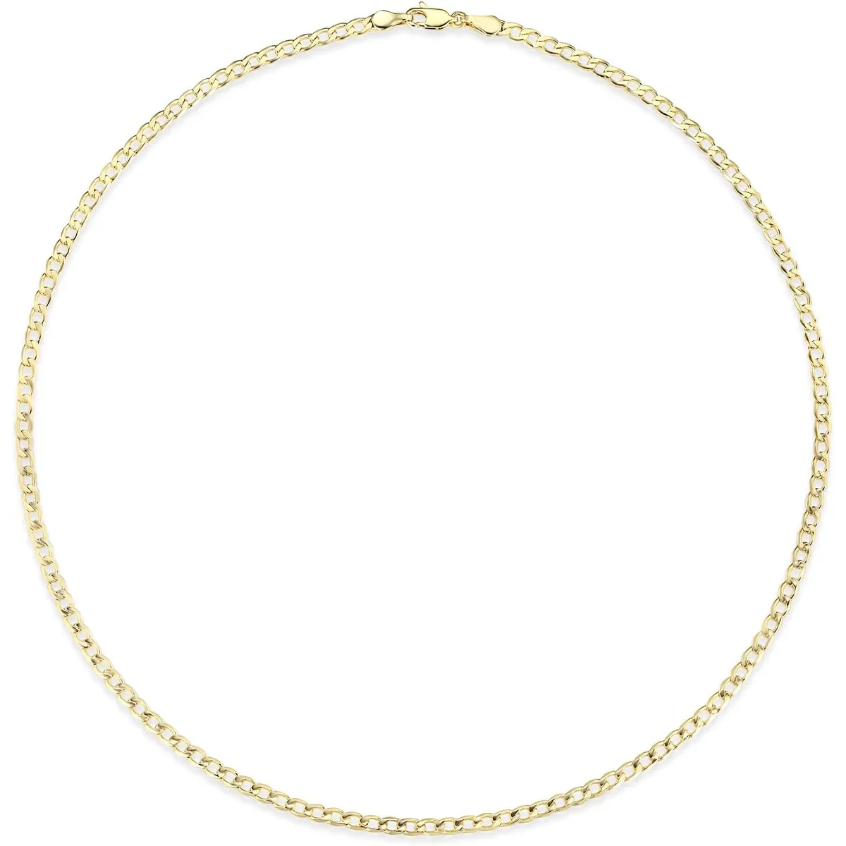 3mm Diamond-Cut Curb Chain by Gemsme