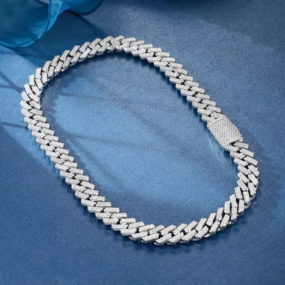 Iced Cuban Link Necklace by Gemsme