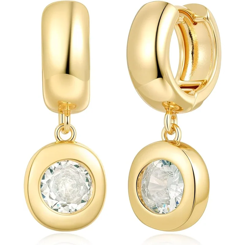 Chunky Round Hoop Drops by Gemsme, Round