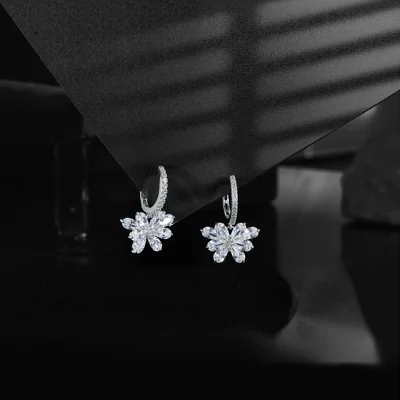 Butterfly and Flower Huggies by Gemsme, White · Flower Shape