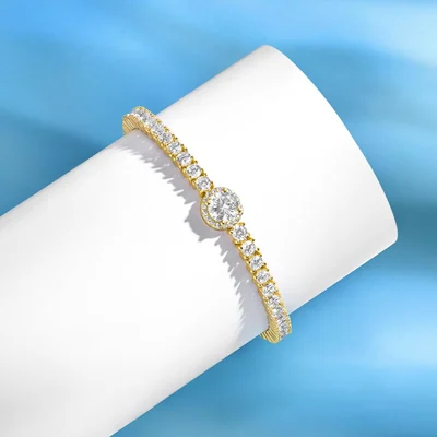 3mm Everyday Tennis Bracelet by Gemsme, Gold