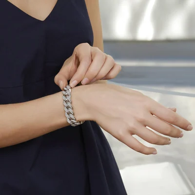 Iced Cuban Chain Bracelet by Gemsme