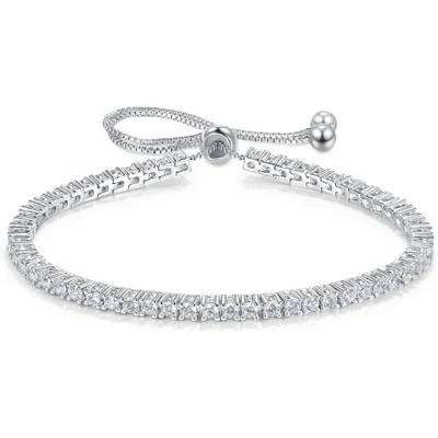 2mm Adjustable Tennis Bracelet by Gemsme
