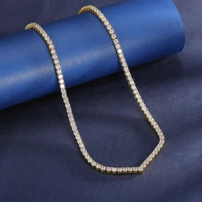 V-Shape Tennis Necklace by Gemsme
