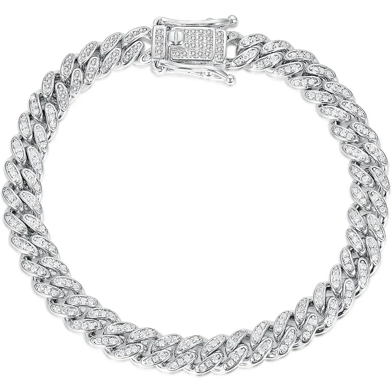 Iced Cuban Chain Bracelet by Gemsme