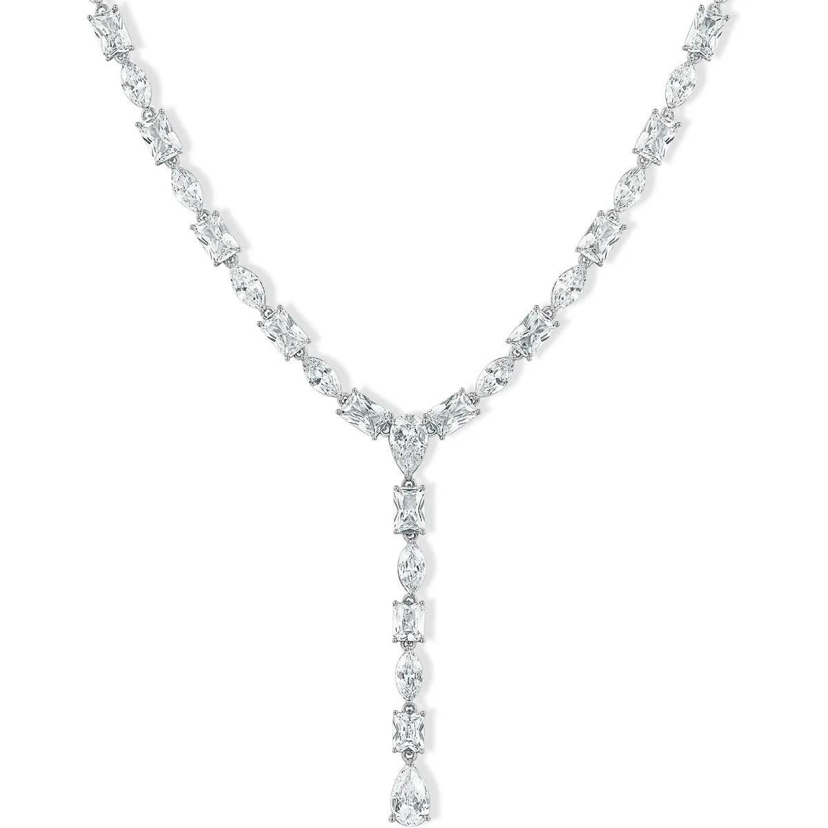 Layered Y Lariat Necklace by Gemsme