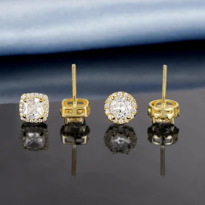 Screw Back Studs, Two Pairs by Gemsme
