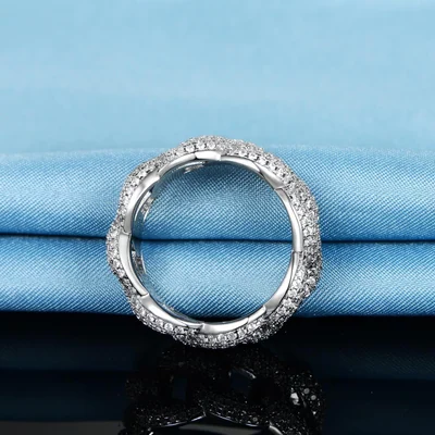 Iced Cuban Link Ring by Gemsme