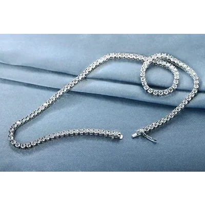 Prom Tennis Set of Three by Gemsme, 3.0mm with 7In Bracelet&18in Necklace