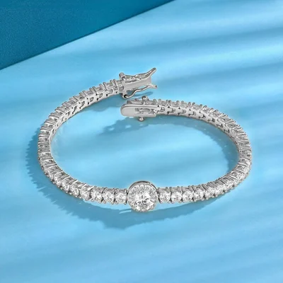 3mm Everyday Tennis Bracelet by Gemsme, White