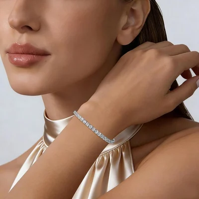 4mm Classic Tennis Bracelet by Gemsme